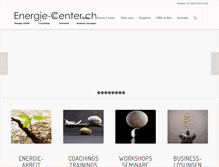 Tablet Screenshot of energie-center.ch